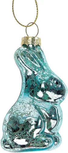 Miniatura 9 de Lillian Vernon Adornos de Pascua de Vidrio Soplado de Conejo - Decoraciones Colgantes para Árbol Hechas a Mano, Decoración de Conejito de Pascua