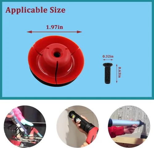 Miniatura 5 de 44-70-0375 Kit de émbolo y tornillo de barril de salchicha de 20 onzas para pistola de grasa para calafateo inalámbrico Milwauke 2441-20 Kit