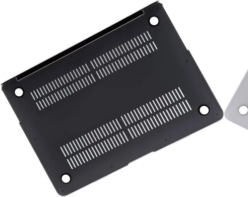 Miniatura 6 de Funda para MacBook Air de 13 pulgadas (modelo: A1466 y A1369, versión 2010-2017), efecto 3D, cubierta dura transparente negra mate y cubierta