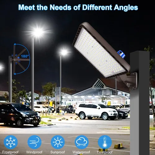 Miniatura 2 de ledmo 480W Luz LED de estacionamiento, luz LED de 5000K 72000LM súper brillante del atardecer al amanecer, luz de calle comercial al aire libre