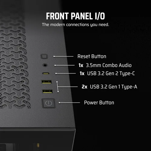 Miniatura 14 de CORSAIR iCUE Link 3500X RGB Mid-Tower ATX Carcasa para PC – Vidrio Templado Panorámico – Compatible con Placa Base de Conexión Inversa – 3X Negro