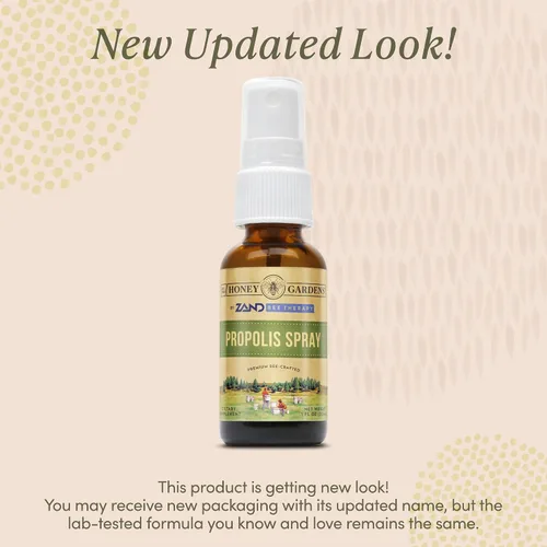 Miniatura 2 de Honey Gardens Spray de garganta de propóleo de abeja con miel cruda de apiterapia, raíz de regaliz y usnea 50 porciones 1 onza líquida