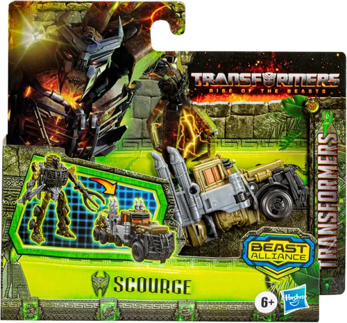 Miniatura 2 de Transformers Toys Rise of The Beasts Movie Beast Alliance Battle Changers Scourge Figura de acción, para edades de 6 años en adelante, 4.5 pulgadas
