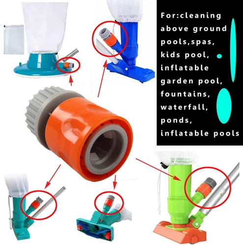 Miniatura 3 de Acoplador rápido para aspiradora de piscina portátil Jet limpiador subacuático para aspiradora de piscina inflable Mini aspiradora de piscina