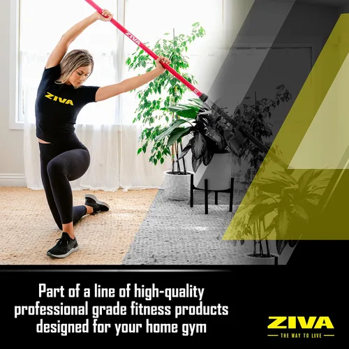 Miniatura 7 de ZIVA Chic - Barra con peso – Barra corporal de entrenamiento para entrenamiento de fuerza, equilibrio, flexibilidad y fitness general – Núcleo