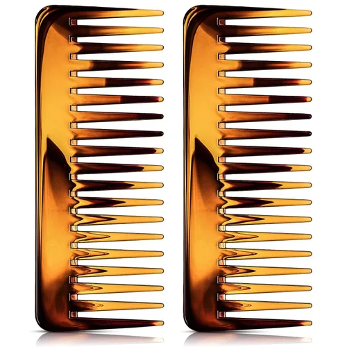 Patelai Peine de Dientes Anchos Grande, Peine para Desenredar el Cabello para Cabello Rizado, Húmedo o Seco, Sin Mango, Accesorios para Desenredar