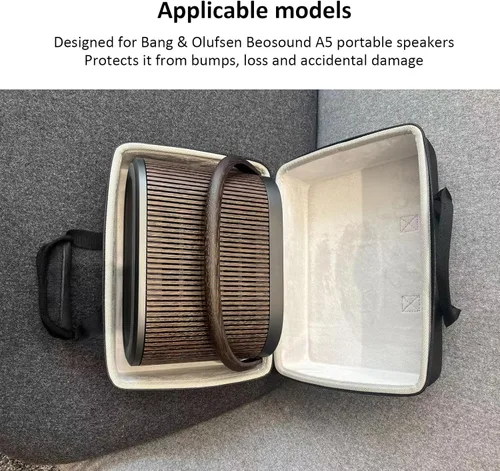 Miniatura 2 de Funda para altavoz Bang Olufsen Beosound A5, funda de viaje resistente al agua con interior suave, diseño portátil para altavoz portátil Bang