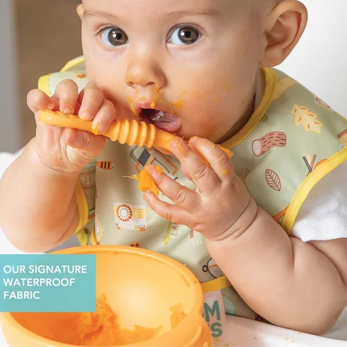 Miniatura 4 de Bumkins Baberos, para bebé niña o niño, bebé de 3 a 9 meses, esencial imprescindible para comer, alimentación, suministros de destete para bebés