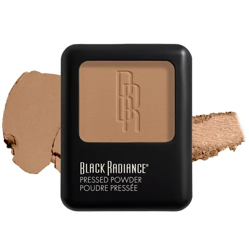Miniatura 15 de Black Radiance Polvo prensado, acabado mate rico en pigmentos para tonos de piel claros, compacto absorbente de aceite con espejo y esponja