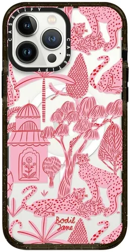 Miniatura 151 de CASETiFY Impact - Funda para iPhone 13 [protección contra caídas de 6.6 pies/compatible con Magsafe] Black Kingsnake, color negro transparente