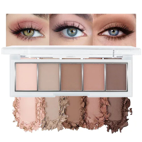 Miniatura 24 de evpct Paleta de sombra de ojos con purpurina dorada champán, color nude dorado rosa brillante crema brillante paleta de sombra de ojos iluminadora