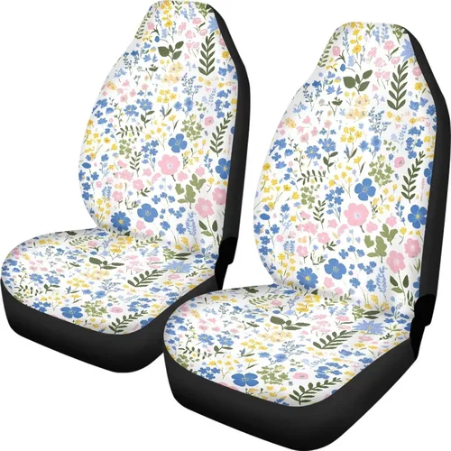 Miniatura 13 de Funda de asiento de automóvil con margaritas bohemias, diseño hippy arcoíris, margarita, flores, antideslizante, SUV, sedán, furgoneta, protector