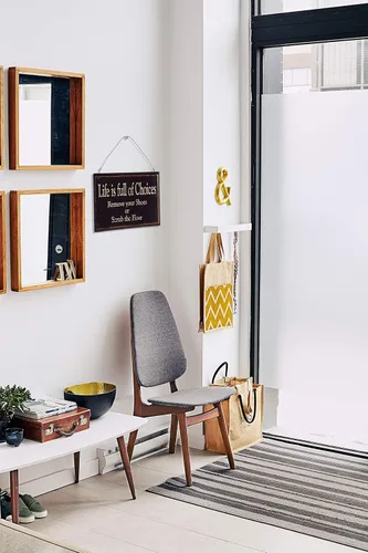 Miniatura 3 de NIKKY HOME Life Is Full Of Choices - Letrero decorativo de madera para pared, con texto en inglés "Remove Your Shoes Or Scrub The Floor", 9.82 x