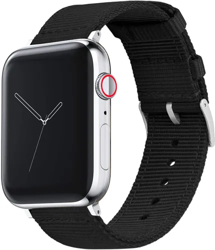 Miniatura 7 de BARTON WATCH BANDS - Correas de reloj de nailon de estilo militar compatibles con modelos de Apple Watch - 1, 2, 3, 4, 5, 6, 7, 8, 9, 10, SE, Ultra
