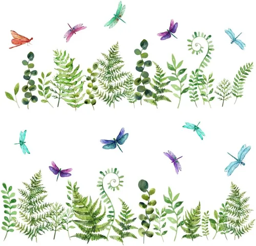 Miniatura 4 de SUPERDANT Calcomanías de pared de ramas de ciruelo, pájaros, calcomanías de pared de flores rosas, calcomanías de decoración de pared, calcomanías