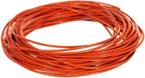 Miniatura 31 de Tiras redondas de cuero genuino de 0.079 pulgadas para pulseras, collares, cuentas y otras joyas – 10 yardas / 29.9 ft – turquesa