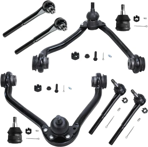 Miniatura 402 de Detroit Axle - Kit de brazos de control de extremo delantero de 8 piezas para Dodge Dakota 00-04, Durango 00-03, 4 brazos de control superior e