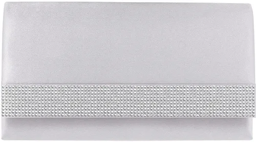 Miniatura 3 de Mulian LilY Bolso de mano de satén con diamantes de imitación para mujer, para fiesta o fiesta