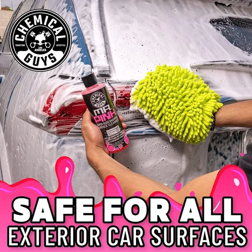 Miniatura 5 de Chemical Guys Mr. Pink - Kit de jabón de lavado de coche y guante de chenilla, champú automático de alta espuma de 16 onzas con guante de microfibra