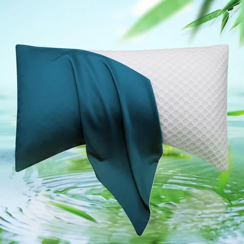 Miniatura 27 de ELIBABA Funda de almohada refrescante de bambú para dormir de lado, tamaño king, 20 x 36 pulgadas, lila claro Morado claro