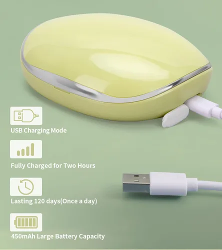 Miniatura 5 de ofone Limpiador de lentes de contacto, máquina ultrasónica de limpieza de lentes de contacto con cargador USB, pantalla de temporizador y kit de 5