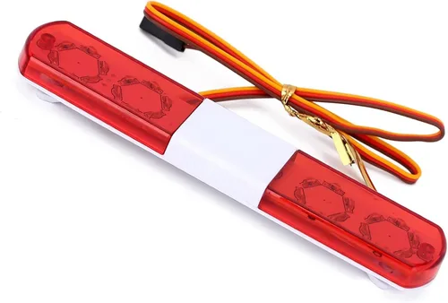Miniatura 8 de 2 luces LED ultra brillantes de policía, lámpara estroboscópica de flash giratorio, 5 modos para 1/8 1/10 1/14 RC coche extinción de incendios