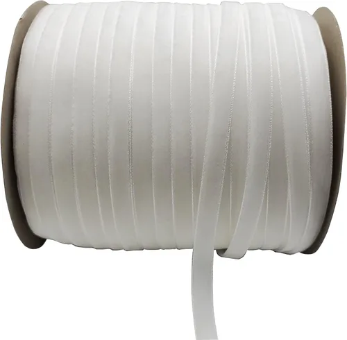 Miniatura 12 de Bobina de cinta de terciopelo de 10 yardas, disponible en muchos colores (Beige, 1 1/2 pulgadas)