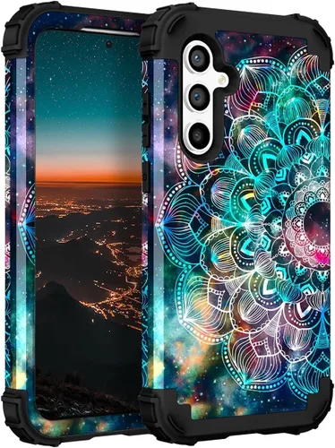 Miniatura 17 de Hocase Funda para Galaxy S20 FE 5G, Protección resistente a prueba de golpes, goma de silicona suave + parachoques de plástico duro, funda
