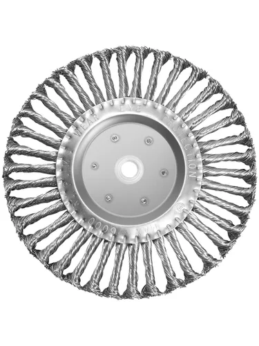 Miniatura 20 de Cepillo de rueda de alambre de banco de 6 pulgadas, alambre de acero prensado grueso, 0.012 pulgadas con eje de 5/8 pulgadas para amoladora de banco