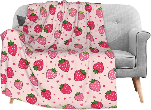 Miniatura 10 de Dujiea Manta de franela mullida de miel de abejas de 40 x 50 pulgadas, manta súper suave y ligera para sofá, silla, manta de cama acogedora
