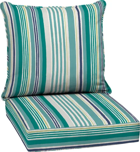 Miniatura 164 de Arden Outdoor Deep Seat Cushion Set, 24 x 24 pulgadas, Cojín para exteriores resistente al clima, a la lluvia y a la decoloración para silla, sofá