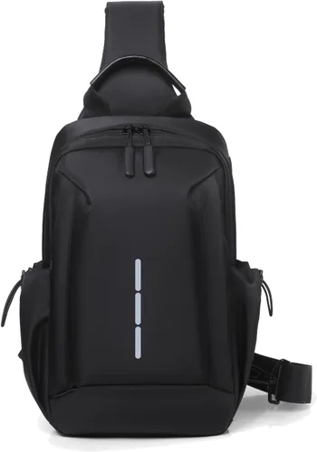Miniatura 2 de Kilunnyu Crossbody bandolera bandolera mochila multiusos ajustable izquierda o derecha viaje senderismo bolsa de pecho para ciclismo