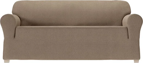 Zenna Home Simply Fit - Funda elástica para sofá (1 pieza), color moca