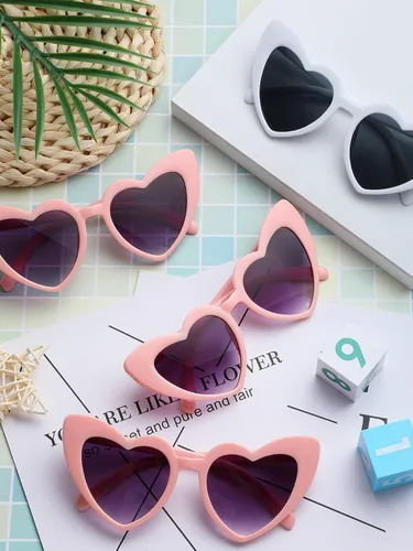Miniatura 5 de 10 pares de gafas de sol para dama de honor, con forma de corazón, para mujer, fiesta, boda, propuesta