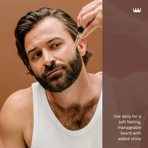 Miniatura 5 de Aceite para barba Cremo, vainilla añejada revitalizante, 1 fl oz - Restaura la humedad natural y suaviza tu barba para ayudar a aliviar el picor