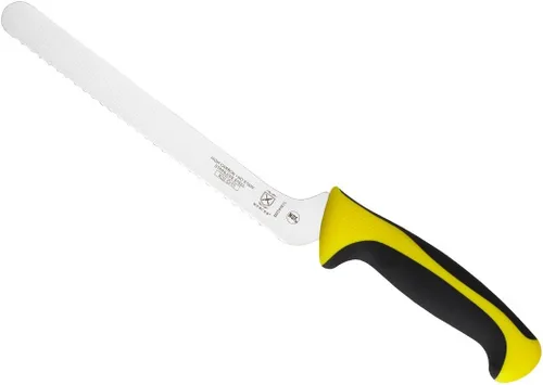 Miniatura 44 de Mercer Culinary - M23210WBH Mercer Culinary Millennia - Cuchillo para pan con borde ondulado de 10 pulgadas de ancho, color blanco