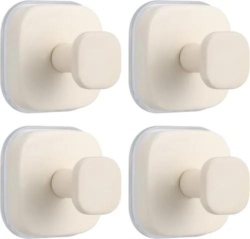 Miniatura 11 de Ganchos de ventosa para ducha - Ganchos reutilizables para baño para toallas, batas y lofa - Montaje sin taladro en cocina, paredes, metal, vidrio