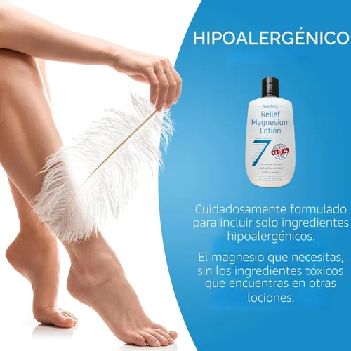 Miniatura 6 de Seven Minerals Loción de magnesio para dormir, alivio calmante y relajación - Magnesio altamente concentrado para un mejor sueño, pies y cuidado