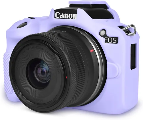 Miniatura 16 de Rieibi EOSR50 EOS R50 Funda protectora de silicona suave para cámara Canon EOS R50 EOSR50 Vlogging, ligera EOS R50 Funda para cámara de cámara Grip