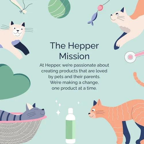 Miniatura 9 de Hepper Acondicionador e hidratante para mascotas: acondicionador y desenredante perfumado para perros. Perfecto para cabello largo, pelo corto, piel