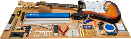 Miniatura 7 de Kit de herramientas de mantenimiento de reparación de guitarra, kit completo de configuración de guitarra profesional, herramientas de reparación