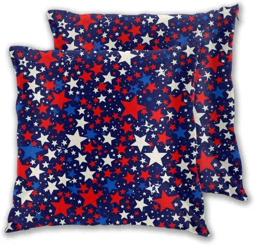 Miniatura 19 de Juego de 2 fundas de almohada cuadradas de Acción de Gracias, hojas de arce otoñales, fundas protectoras para sofá con cremallera oculta, 16 x 16