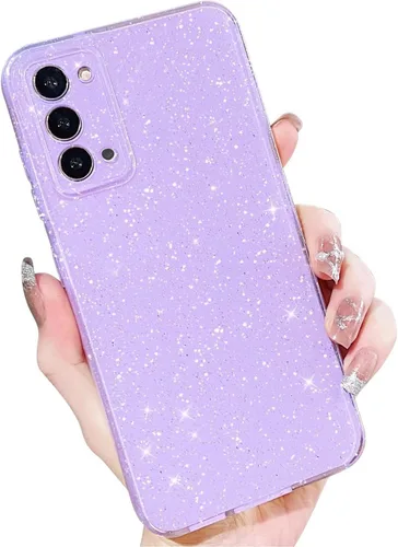 Miniatura 104 de MINSCOSE Compatible con Samsung Galaxy S22 Plus Case, Bonito Color Neón Brillante, con Purpurina Brillante Delgada Resistente a Golpes de Silicona