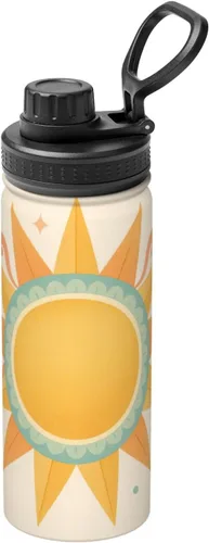 Miniatura 15 de Abstract flowers Printed Insulated Water Bottle, 18oz Stainless Steel Funny Travel Mug, Leakproof Hot & Cold for Sports, Gym, Hiking