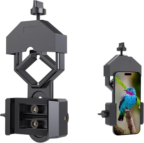 Miniatura 8 de Gosky Adaptador universal para telescopio para teléfono – Soporte de teléfono telescópico y soporte de teléfono para telescopio, adaptador