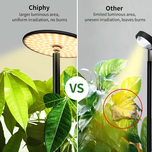 Miniatura 8 de chiphy Luces de cultivo de escritorio para plantas de interior, luz LED de espectro completo, lámpara de cultivo de mesa de aluminio de 40 W