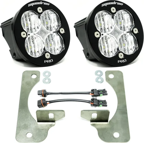 Miniatura 12 de Kit de luces LED de niebla de bolsillo Baja Designs Squadron-R SAE compatible con Jeep Gladiator 2020-22; Wrangler JL 2018-22 parachoques OEM