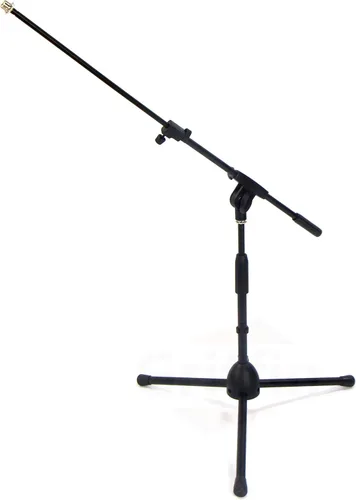 Miniatura 3 de GRIFFIN Soporte de micrófono corto (serie Low Profile-X) – Soporte de trípode para bombo, amplificadores de guitarra, escritorios de estudio, canto