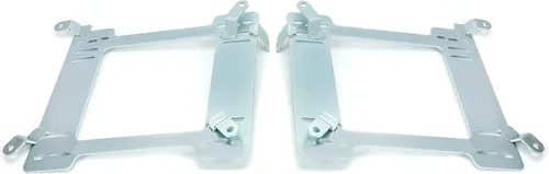 Miniatura 8 de Kojem Soporte de montaje de asiento de acero compatible con 1992-1999 BMW E36 Coupe Racing Seat Mount Rail (Plata)