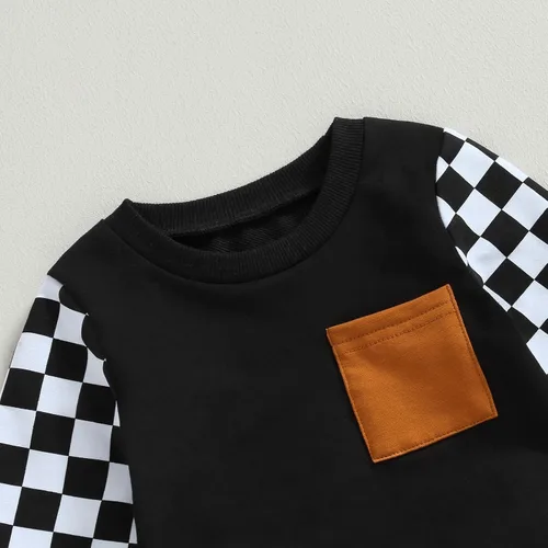 Miniatura 4 de Lesimsam Conjunto de sudadera de manga larga para bebé niño y niña, para otoño e invierno